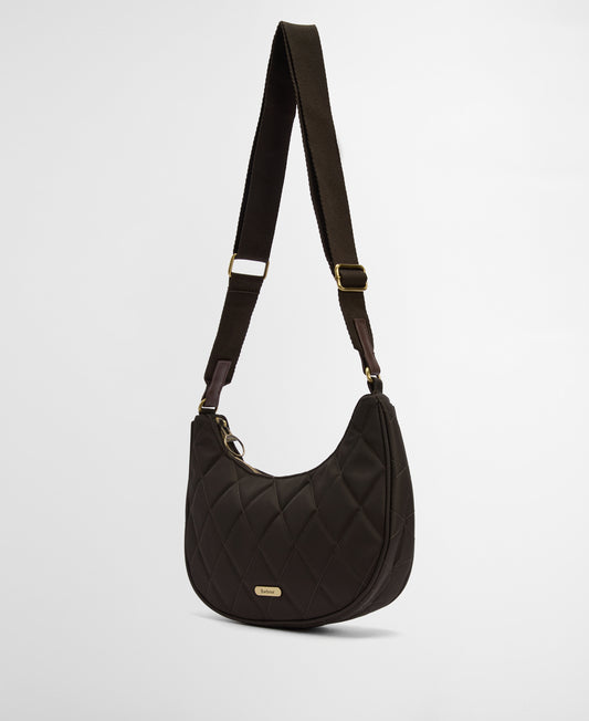 Quilted Sling Shoulder Bag (Olive)