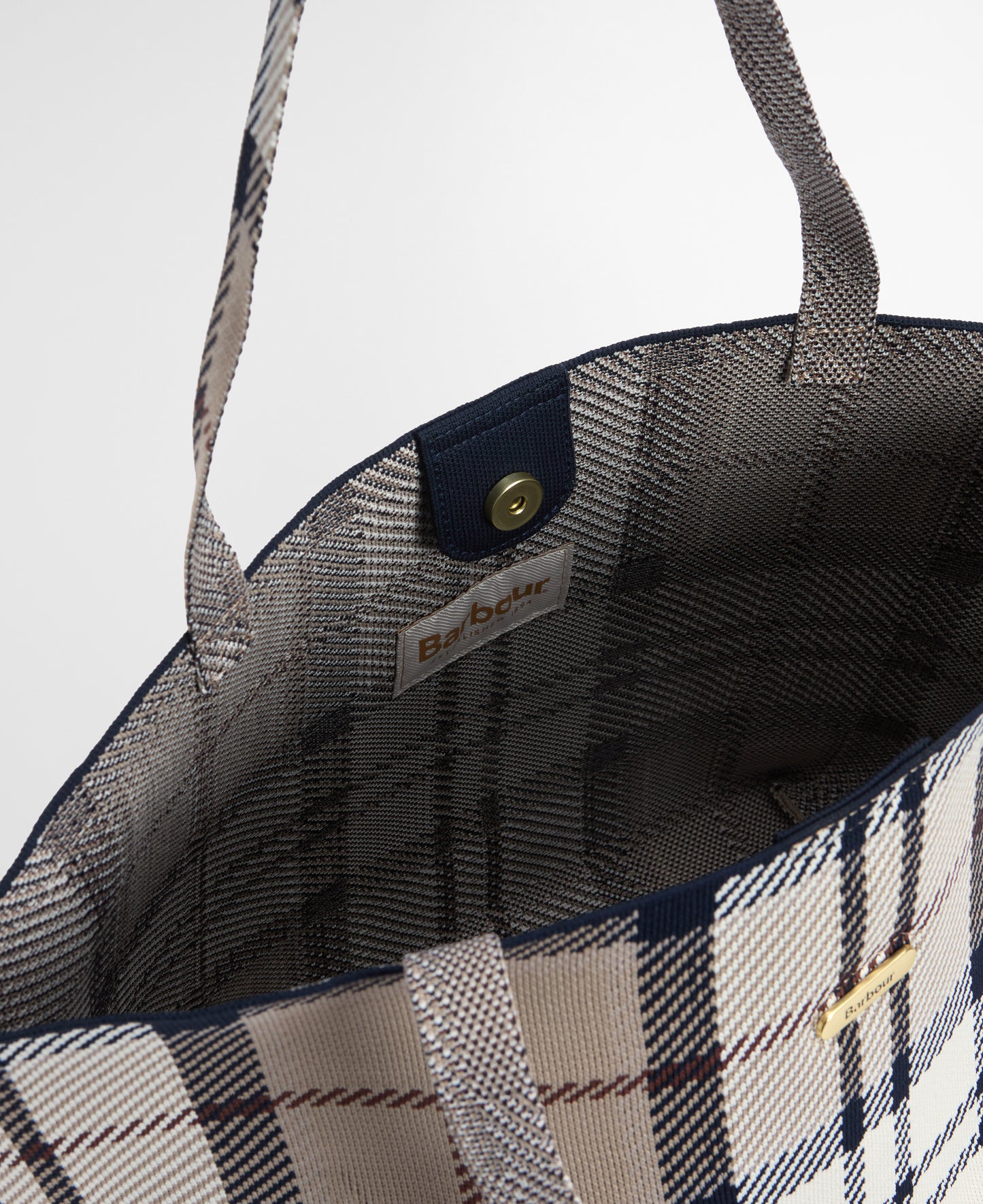 Layla Tartan Large Tote Bag - Rosewood Tartan