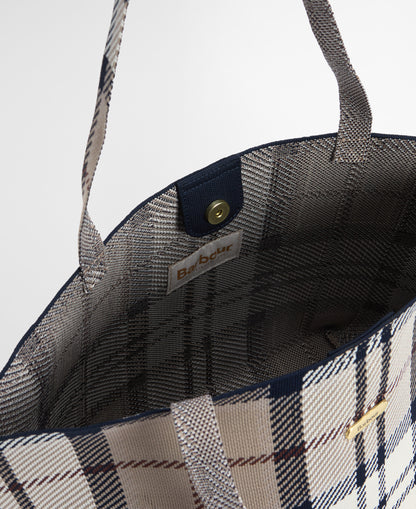Layla Tartan Large Tote Bag - Rosewood Tartan