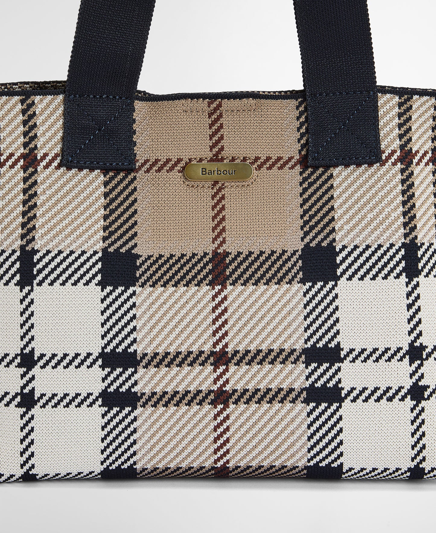 Barbour Layla Tartan Mini Tote Bag - Rosewood Tartan