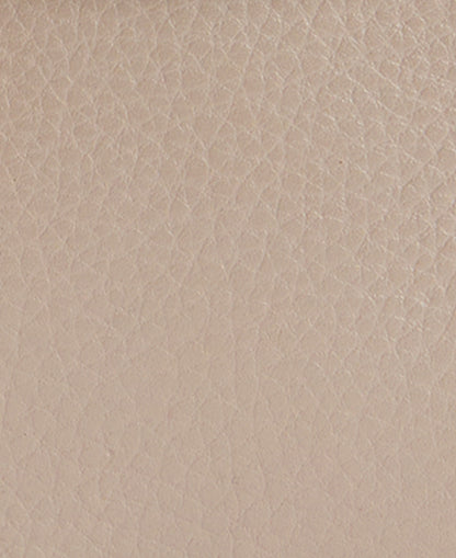Mini Rosa Leather Crossbody Bag - Pebbled Pink/Brown