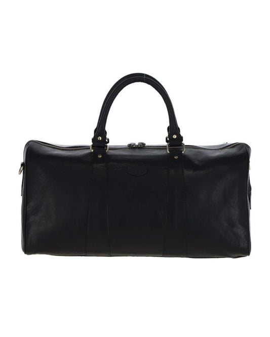 Large Leather Holdall – Black