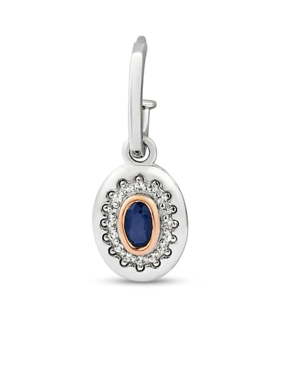 Royal Clogau Sterling Silver Diana Earrings with Sapphires & Topaz