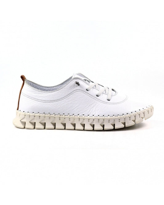 St Austell Leather Plimsoll