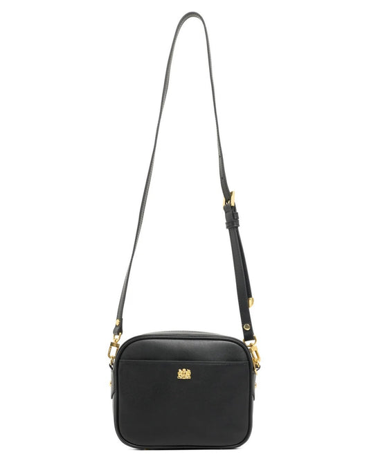 Country Camera Bag - Black Leather