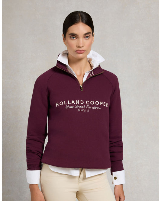 Sporting Goods Zip Henley