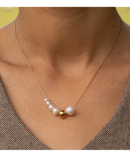 Ashford Multi Ball Necklace - Gold