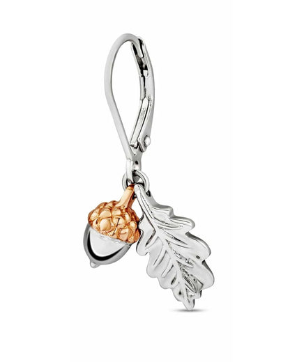 Royal Clogau Oak Leaf Sterling Silver Earrings