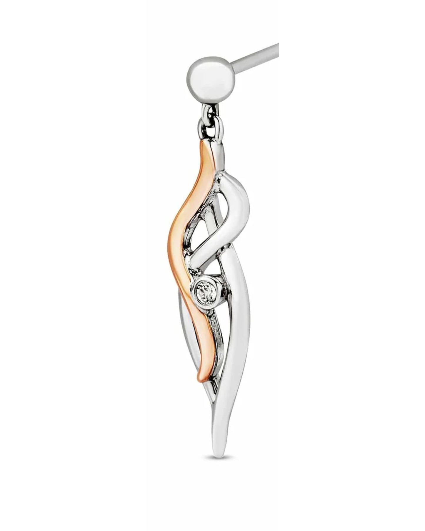 Nature's Wonder Sterling Silver Waterfall Drop Earrings with Topaz
