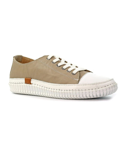 Truffle II Leather Plimsoll