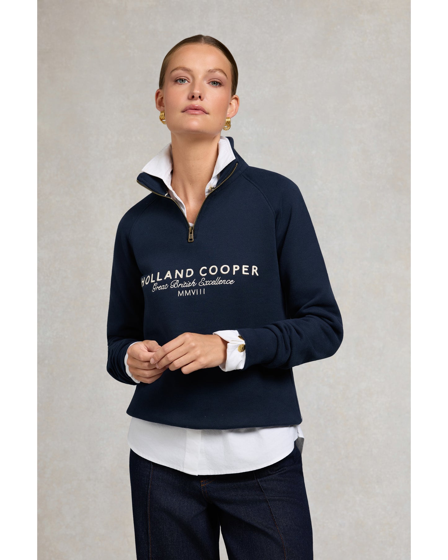 Sporting Goods Zip Henley