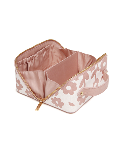 Pink - Floral Mini Train Case