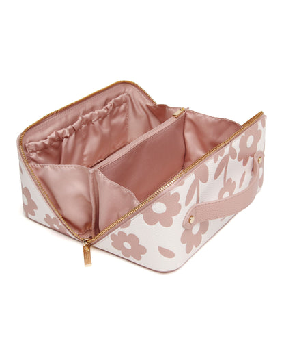 Pink Floral - Train Case