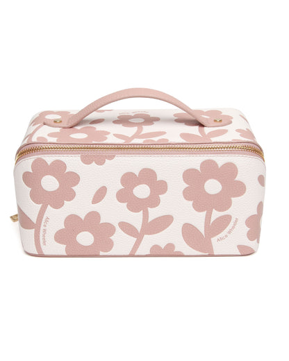 Pink Floral - Train Case