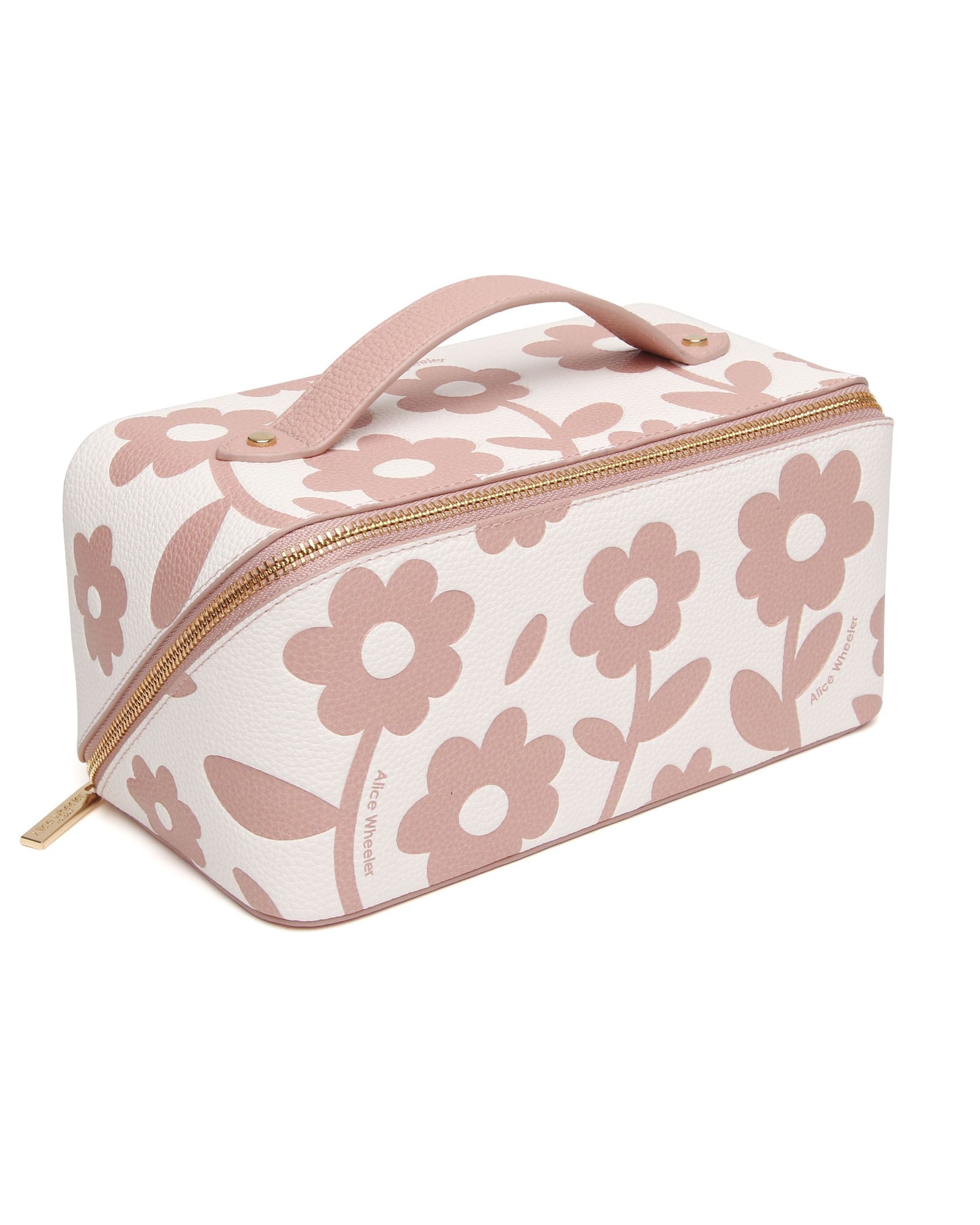 Pink Floral - Train Case