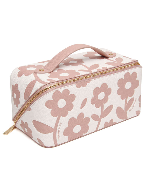 Pink Floral - Train Case