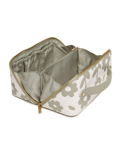 Pistachio - Floral Train Case