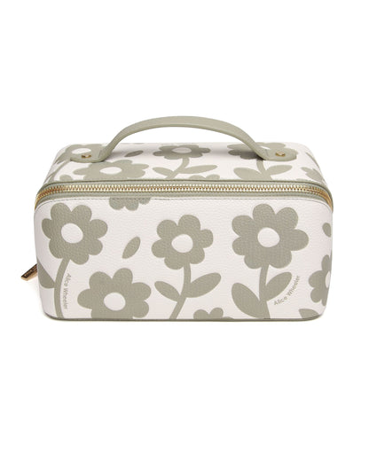 Pistachio - Floral Train Case
