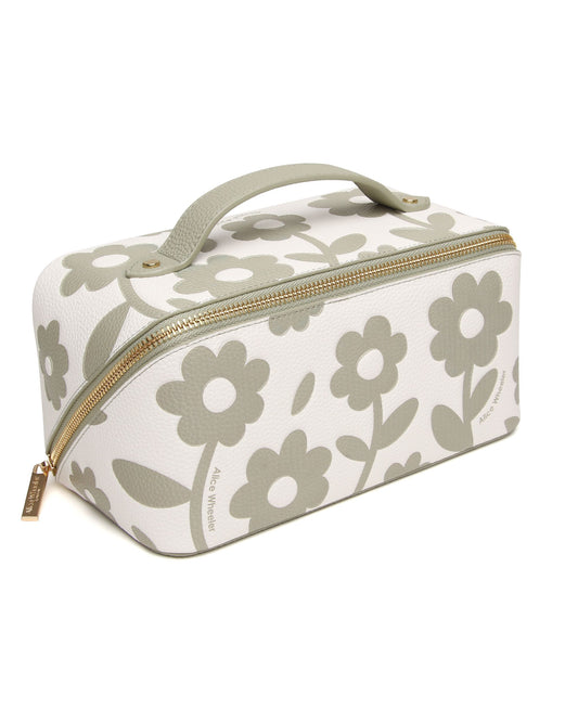 Pistachio - Floral Train Case