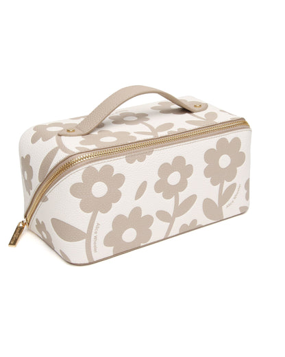Stone - Floral Mini Train Case