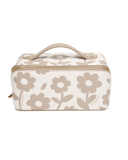 Stone - Floral Mini Train Case