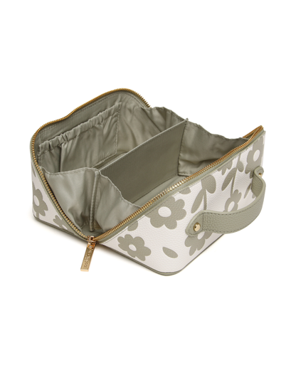 Pistachio - Floral Mini Train case