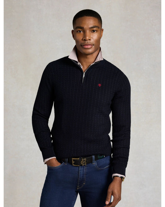 Fine Quarter Zip Knit