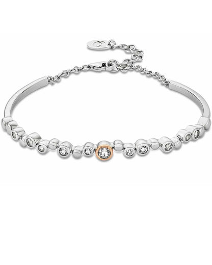 Celebration Sterling Silver Banglet with Topaz