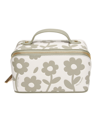 Pistachio - Floral Mini Train case