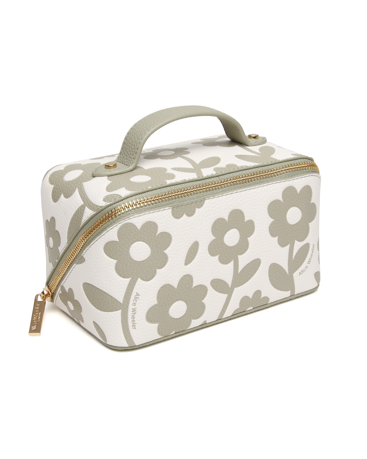 Pistachio - Floral Mini Train case