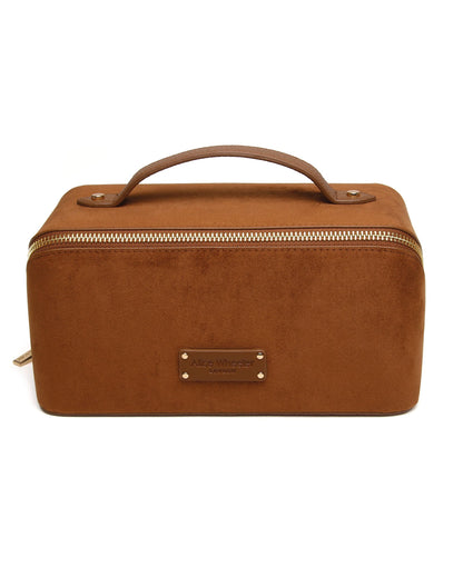 Fudge - Suede Kensington Train Case