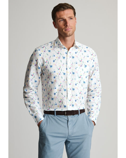 White Spring Flower Shirt