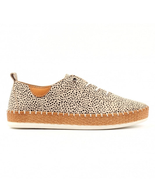 Evette Leather Plimsoll