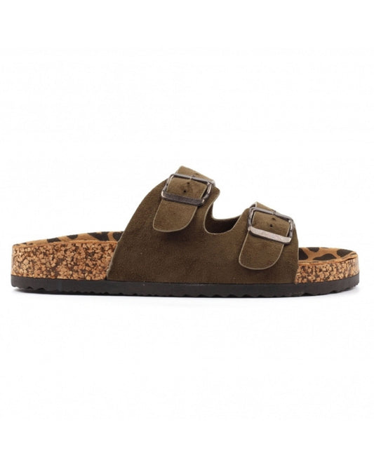 Pecan Green Sandal