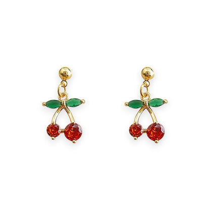 Cherry Drop Earrings