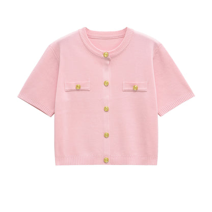 Boxy T-shirt Cardigan - Small