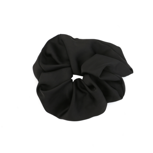 Extra large silky scrunchie in black