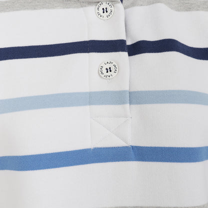 Slim Fit Button Neck Sweatshirt