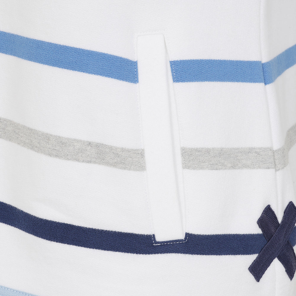 Slim Fit Button Neck Sweatshirt