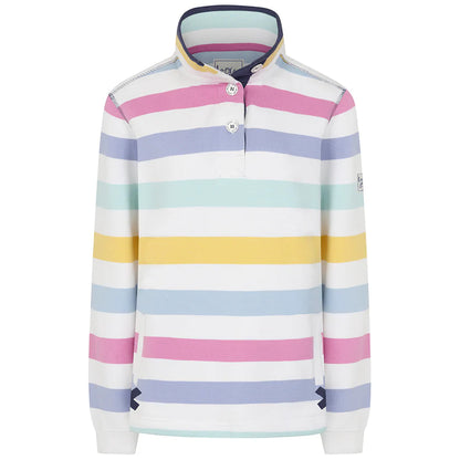 Slim Fit Button Neck Sweatshirt