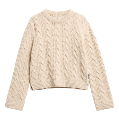 Joan Cropped Cable Knit Jumper