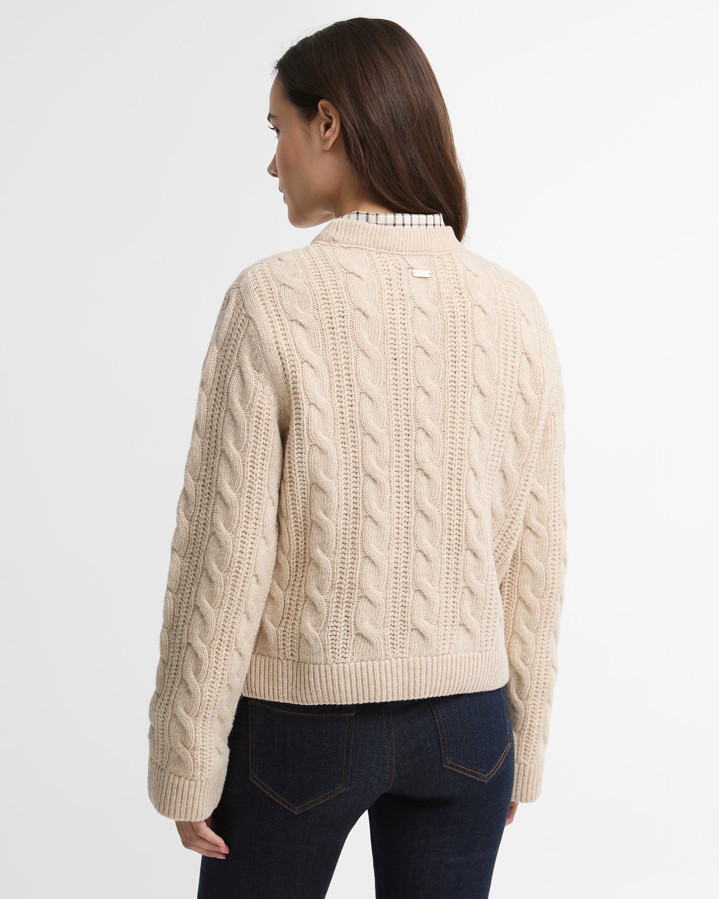 Joan Cropped Cable Knit Jumper