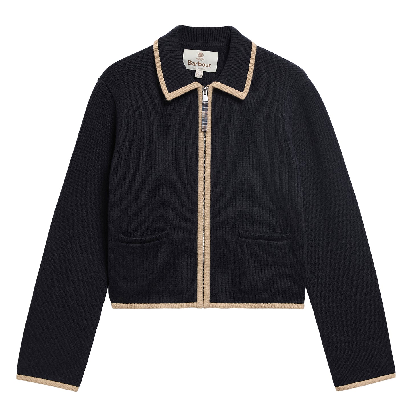 Amryn Wool Zip-Up Cardigan