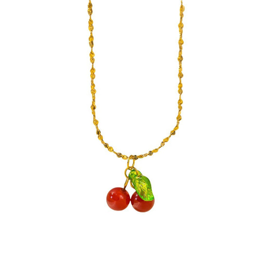 Cherry Pendant Necklace
