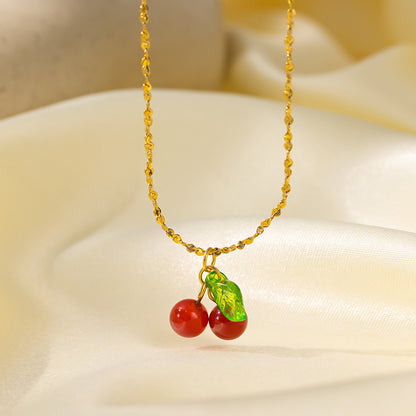 Cherry Pendant Necklace