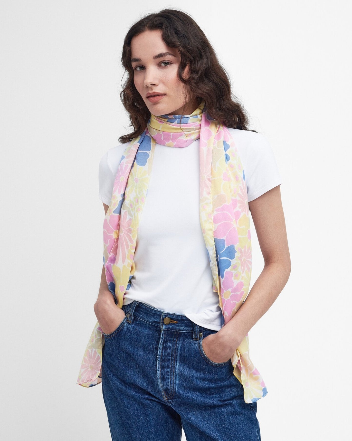 Abstract Floral Scarf