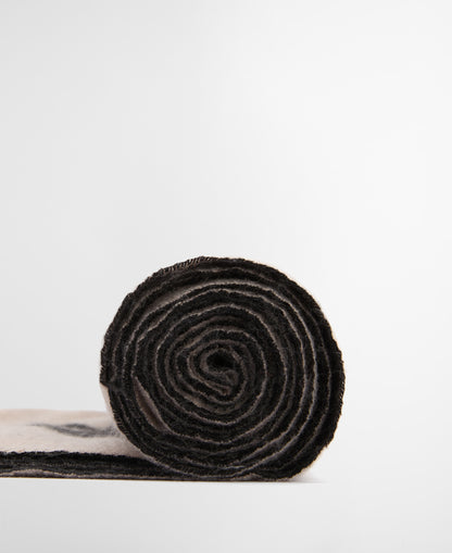 Milla Logo Scarf - Oat/Black