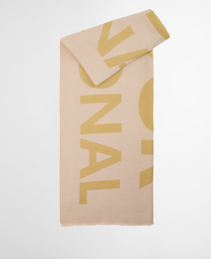 Milla Logo Scarf - Jasmine/Burnished Gold