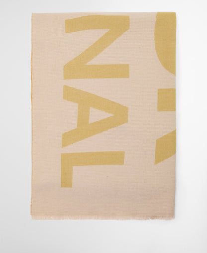 Milla Logo Scarf - Jasmine/Burnished Gold