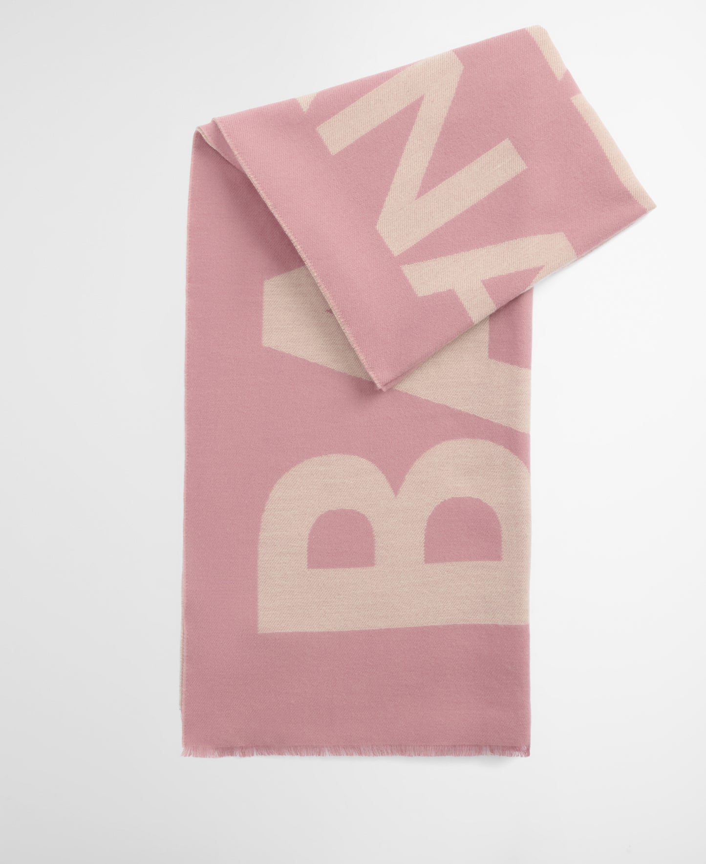 Milla Logo Scarf - Raspberry/Jasmine